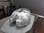 Sculpture Helmet Automotive design Art Metal
